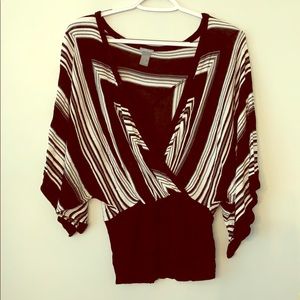 🍄⭐️Charlotte Russe Black/White Top